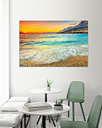 Obraz Morská pena na pláži 1596